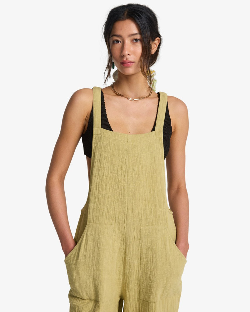 Load image into Gallery viewer, Billabong Women's Pacific Time Jumpsuit Cactus Green ABJWD00686-THW0
