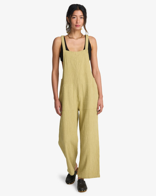Billabong Women's Pacific Time Jumpsuit Cactus Green ABJWD00686-THW0