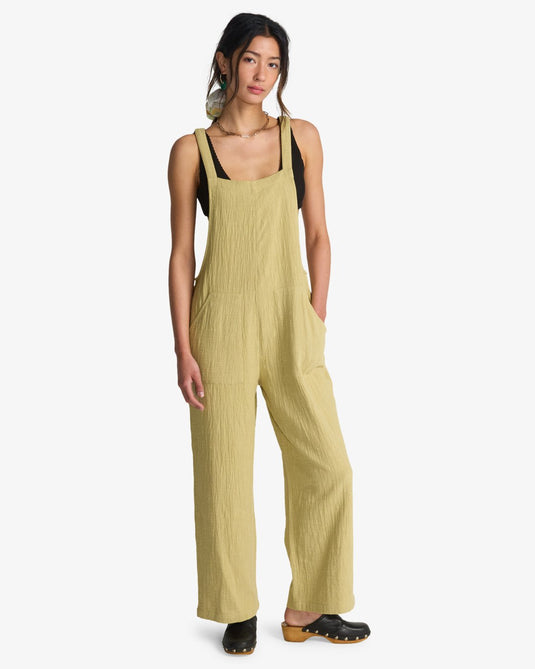 Billabong Women's Pacific Time Jumpsuit Cactus Green ABJWD00686-THW0