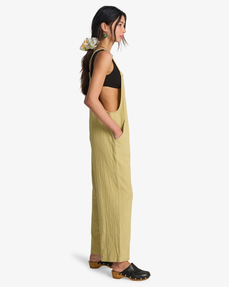 Load image into Gallery viewer, Billabong Women's Pacific Time Jumpsuit Cactus Green ABJWD00686-THW0

