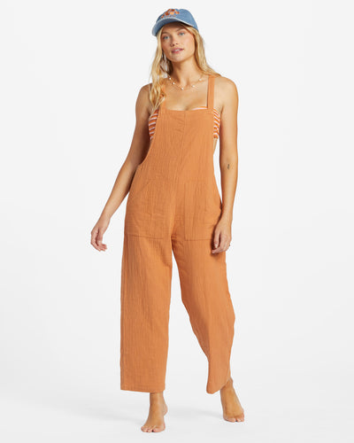 Billabong Women's Pacific Time Jumpsuit Toffee ABJWD00686-TOF