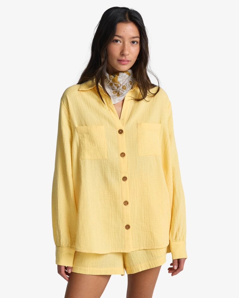 Load image into Gallery viewer, Billabong Women's Swell Blouse Fresh Squeezed ABJWT00487-YZN0
