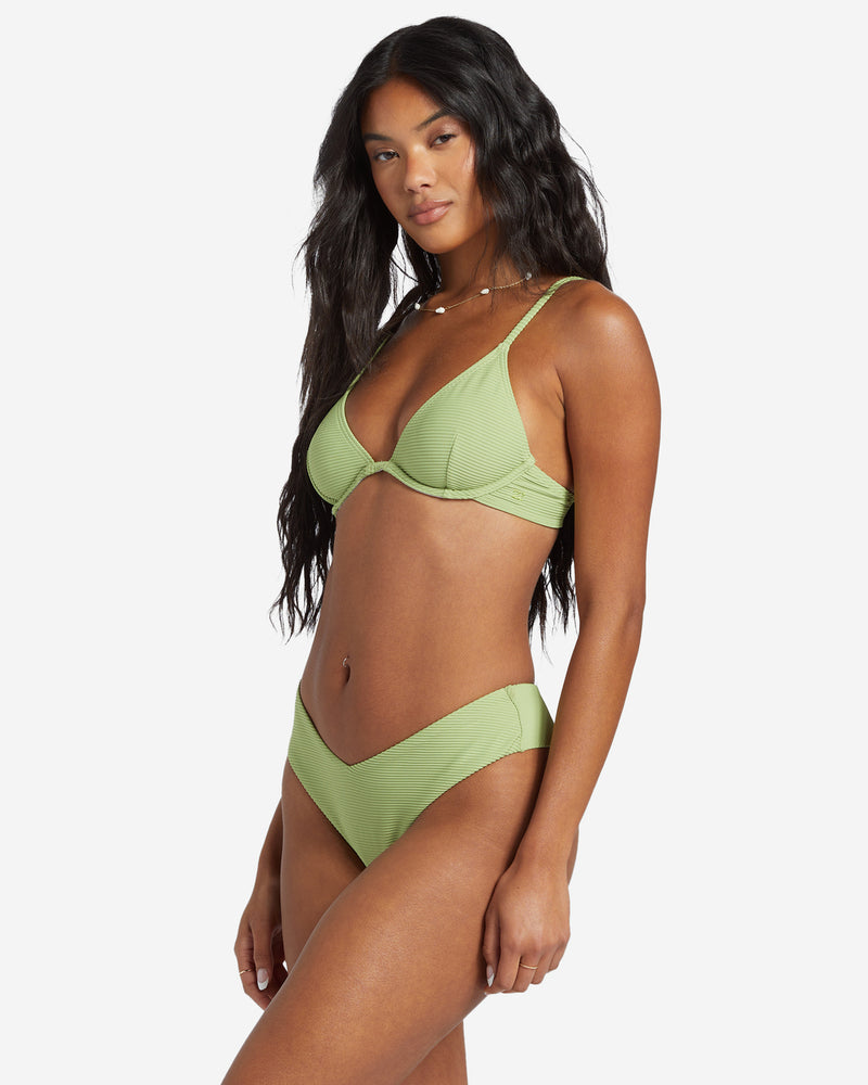 Load image into Gallery viewer, Billabong Women&#39;s Tanlines Reese Underwire Bikini Top Palm Green ABJX300293-GJE0
