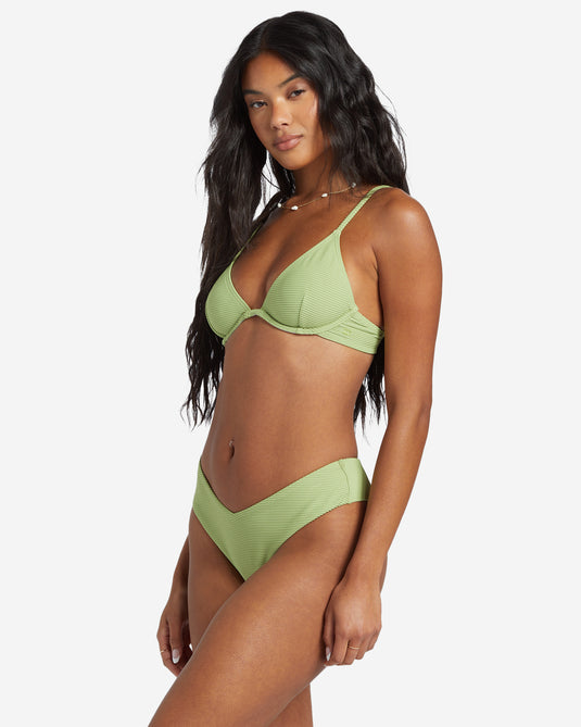 Billabong Women's Tanlines Reese Underwire Bikini Top Palm Green ABJX300293-GJE0