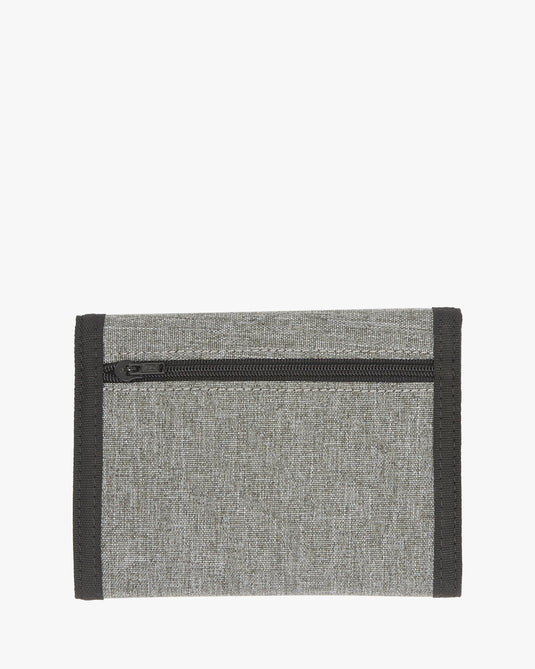 Billabong Men's Tribong Lite Tri-Fold Wallet Grey Heather ABYAA00245-GRH