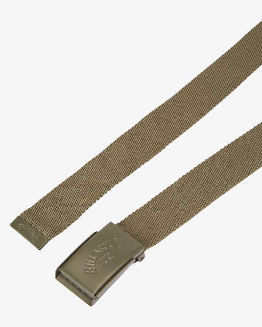 Billabong Mens' Cog Scout Webbing Belt Military ABYAA00263-MIL