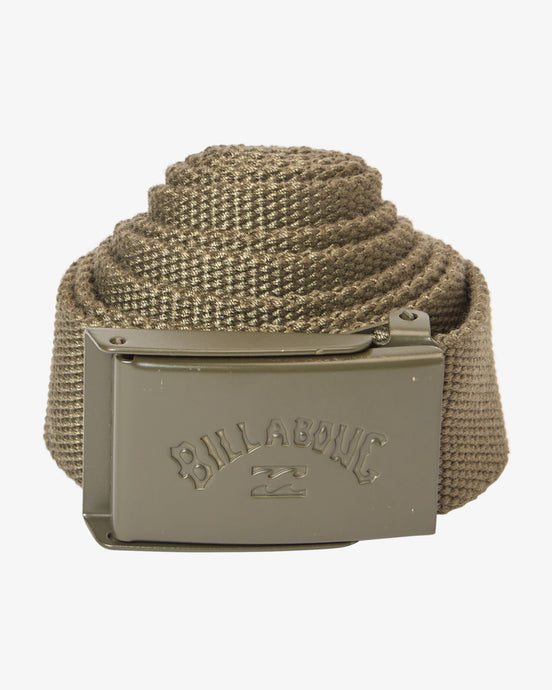 Billabong Mens' Cog Scout Webbing Belt Military ABYAA00263-MIL