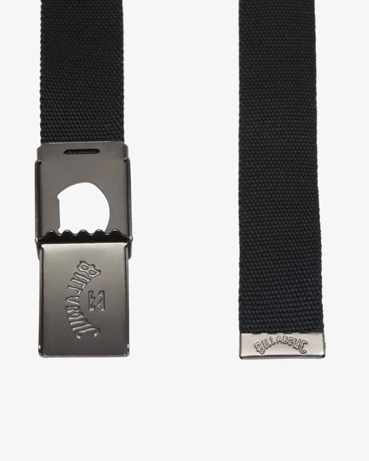 Billabong Men's Cog Webbing Belt Stealth ABYAA00263-STH