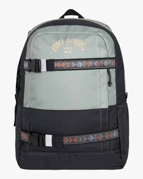 Load image into Gallery viewer, Billabong Men's Command Stash Backpack With Large Main Compartment Grey Green ABYBP00139-GJK0
