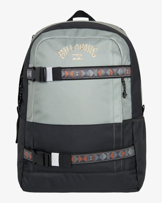 Billabong Men's Command Stash Backpack With Large Main Compartment Grey Green ABYBP00139-GJK0