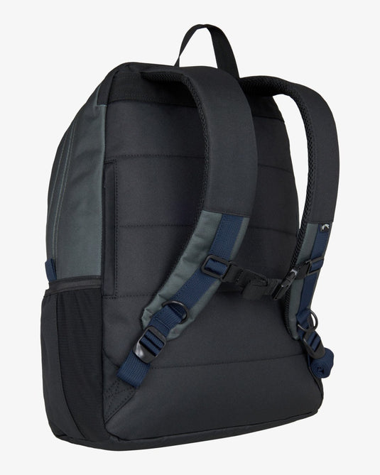 Billabong Men's Command Stash Backpack With Large Main Compartment Raven ABYBP00139-Raven