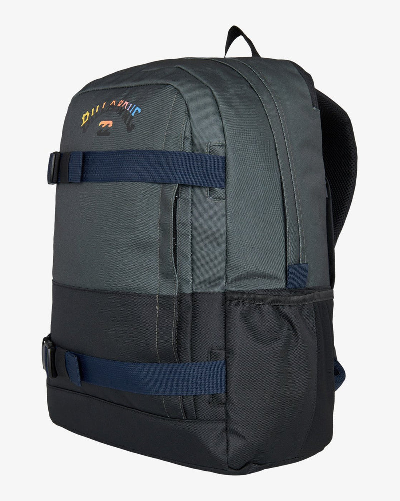 Load image into Gallery viewer, Billabong Men&#39;s Command Stash Backpack With Large Main Compartment Raven ABYBP00139-Raven
