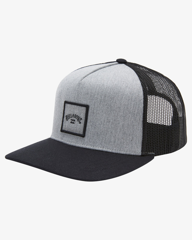 Load image into Gallery viewer, Billabong Men&#39;s Stacked Trucker Cap Grey Heather ABYHA00184-GRH
