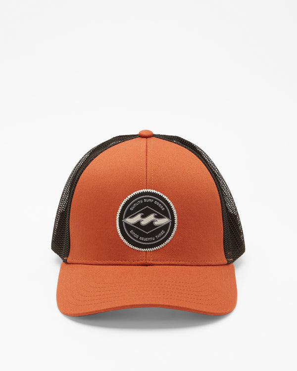 Load image into Gallery viewer, Billabong Men&#39;s Walled Trucker Cap Rust ABYHA00374-RST
