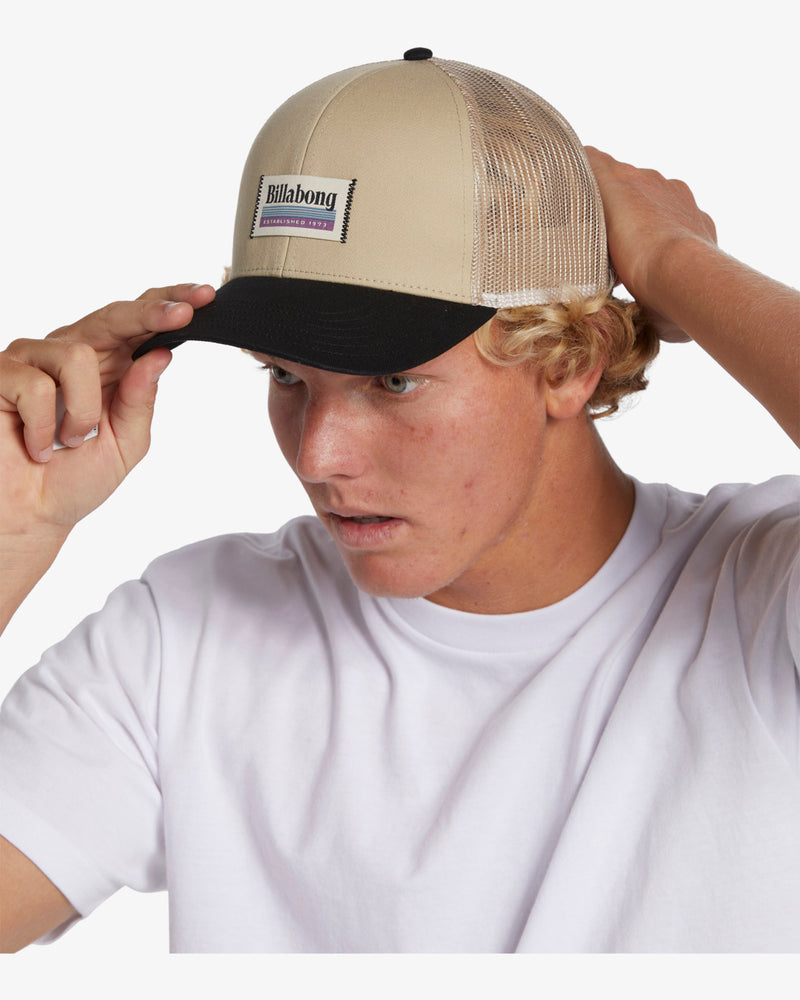 Load image into Gallery viewer, Billabong Men&#39;s Walled Trucker Cap Taupe ABYHA00374-TAU
