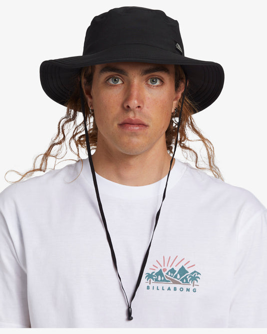 Billabong Men's A/Div Big John Lite Safari Hat Black ABYHA00417-BLK