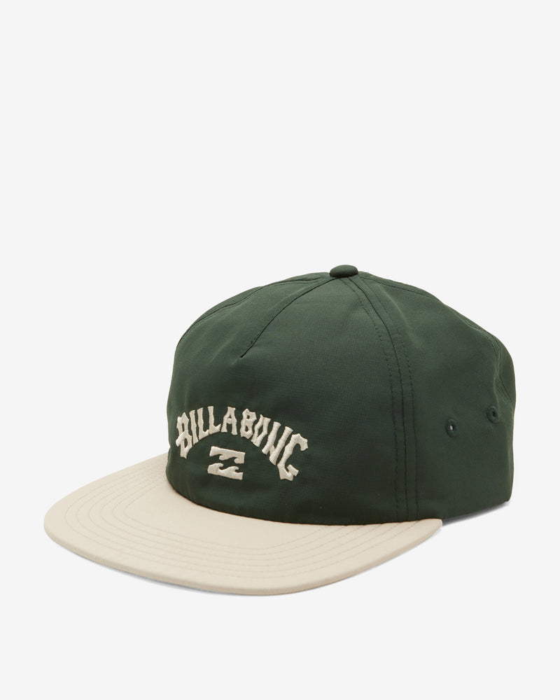 Load image into Gallery viewer, Billabong Men&#39;s Arch Team Snapback Cap Dark Forest ABYHA00461-DKF
