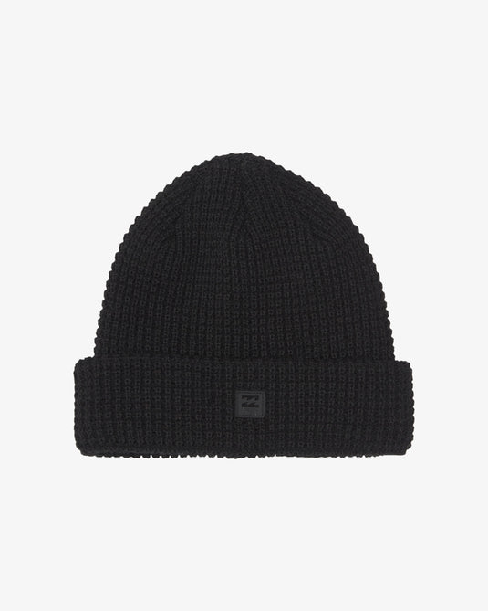 Billabong Unisex A/Div Barrow Skull Fit Knit Beanie Black ABYHA00486-BLK