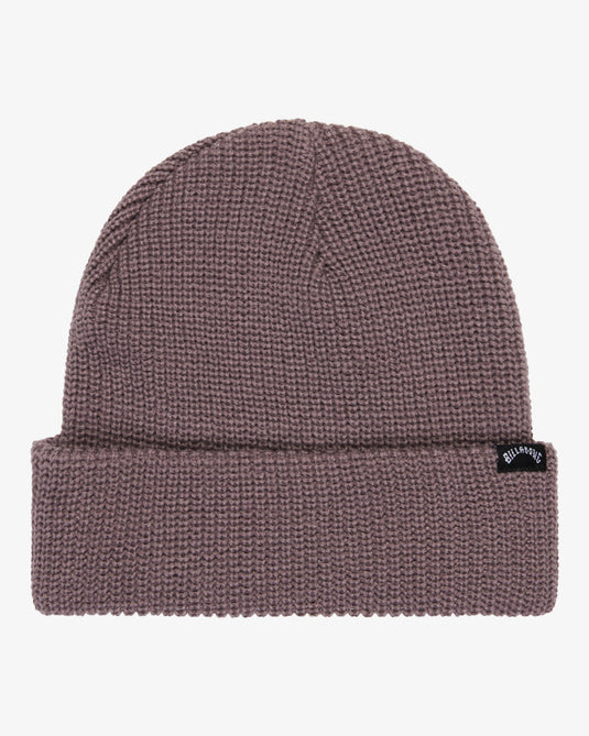 Billabong Unisex Arcade Skull Fit Knit Cuffed Beanie Dusty Purple ABYHA00512-SNY0