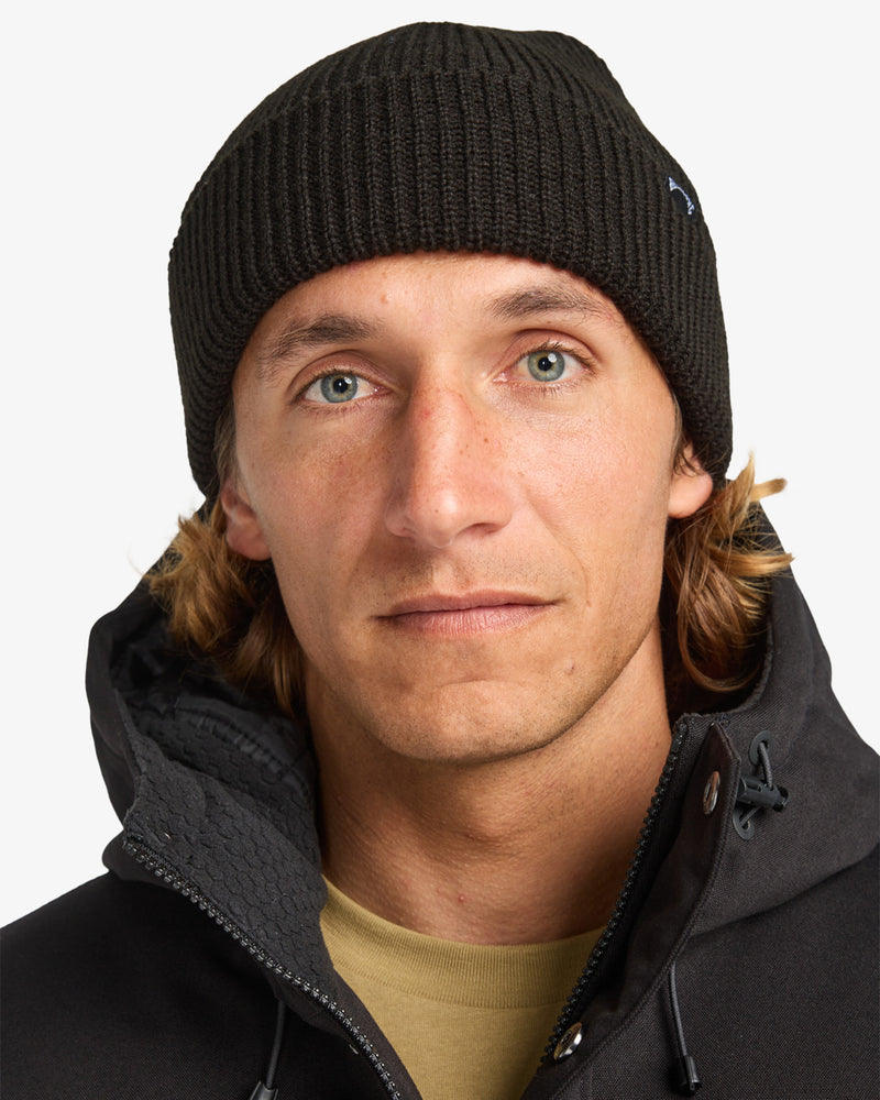 Load image into Gallery viewer, Billabong Unisex Arcade Skull Fit Knit Cuffed Beanie Black ABYHA00512-BLK
