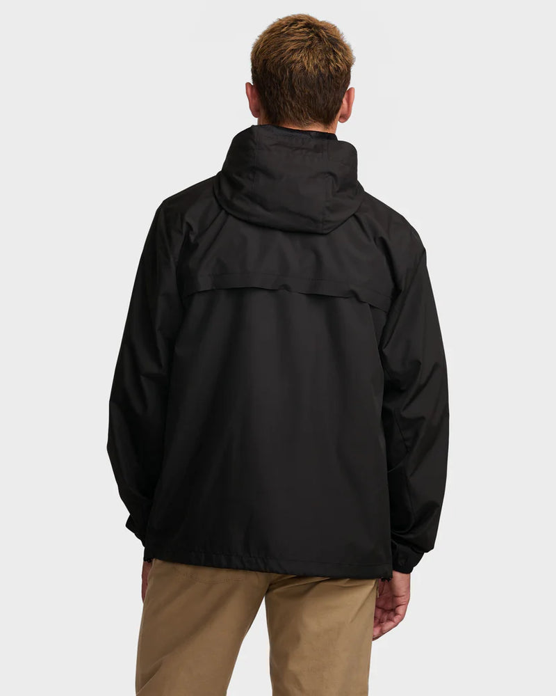 Load image into Gallery viewer, Billabong Men&#39;s Transport Lightweight Mini Ripstop Windbreaker Jacket Black ABYJK00216-BLK
