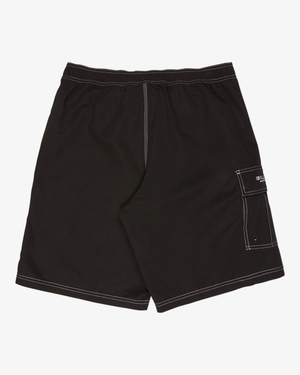 Load image into Gallery viewer, Billabong Men's Throw On Layback 19'' Boardshorts Black ABYJV00132-BLK
