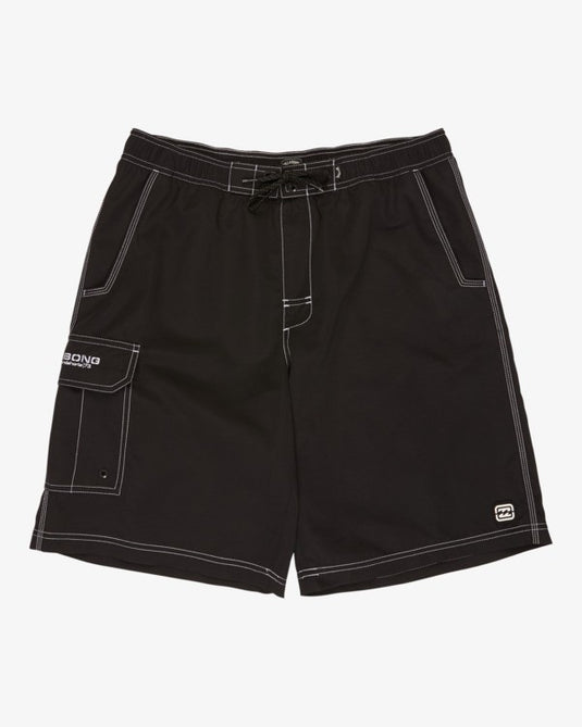 Billabong Men's Throw On Layback 19'' Boardshorts Black ABYJV00132-BLK