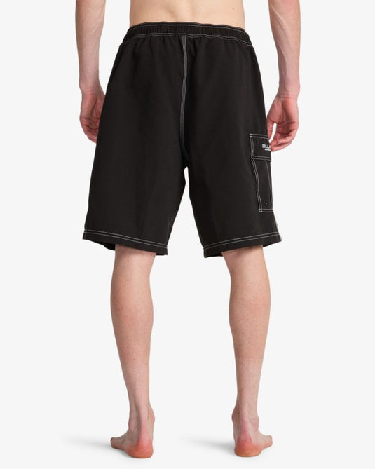 Billabong Men's Throw On Layback 19'' Boardshorts Black ABYJV00132-BLK