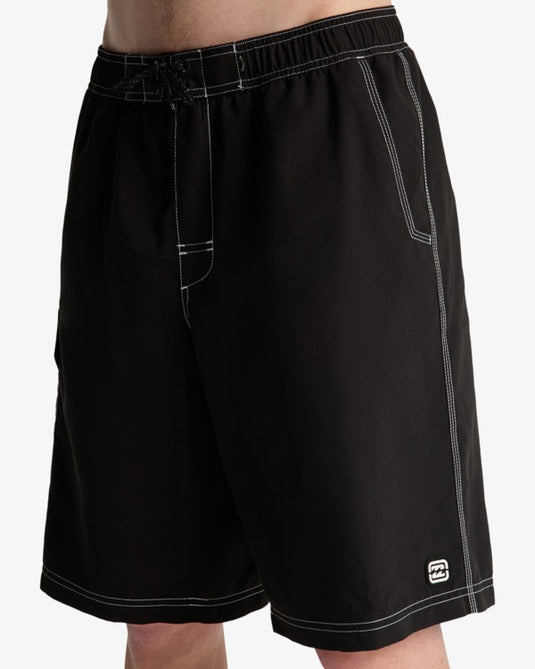 Billabong Men's Throw On Layback 19'' Boardshorts Black ABYJV00132-BLK