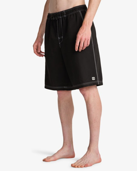 Billabong Men's Throw On Layback 19'' Boardshorts Black ABYJV00132-BLK