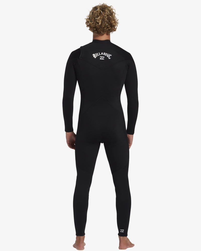 Load image into Gallery viewer, Billabong Men&#39;s Foil 3/2mm Chest Zip Wetsuit Black ABYW100243-BLK
