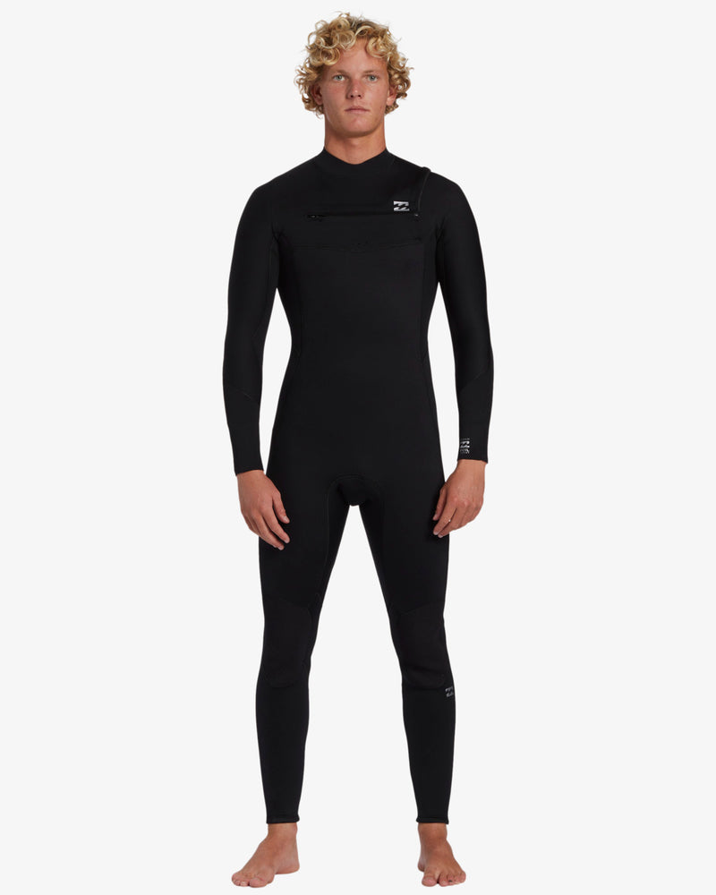 Load image into Gallery viewer, Billabong Men&#39;s Foil 3/2mm Chest Zip Wetsuit Black ABYW100243-BLK
