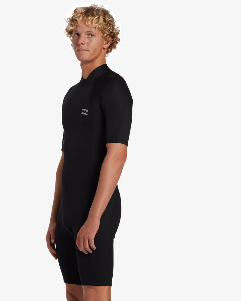 Load image into Gallery viewer, Billabong Men&#39;s Foil 2mm Back Zip Short Sleeve Black ABYW500122-BLK
