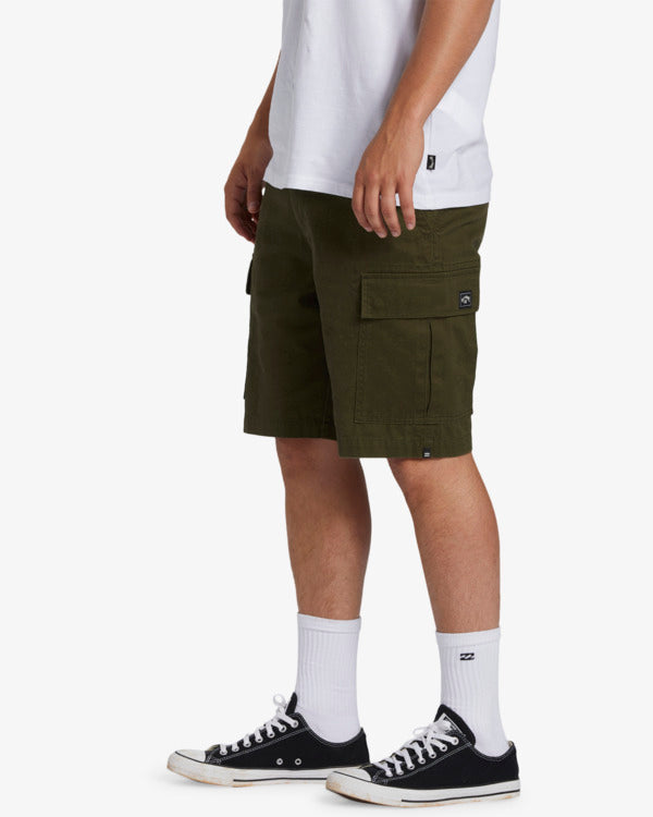 Load image into Gallery viewer, Billabong Men&#39;s Combat Cargo Shorts Military ABYWS00207_MIL
