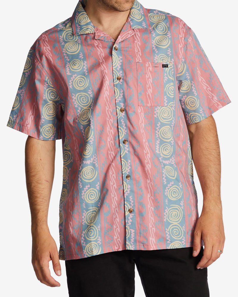 Load image into Gallery viewer, Billabong Sundays Vacay SS Shirt Dusty Red ABYWT00205-DYR
