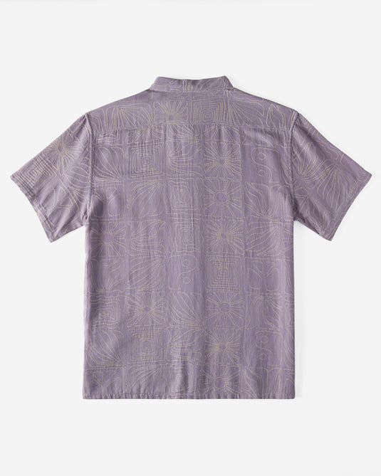 Billabong Men's Sundays Jacquard Shirt Grey Violet ABYWT00235-GVO