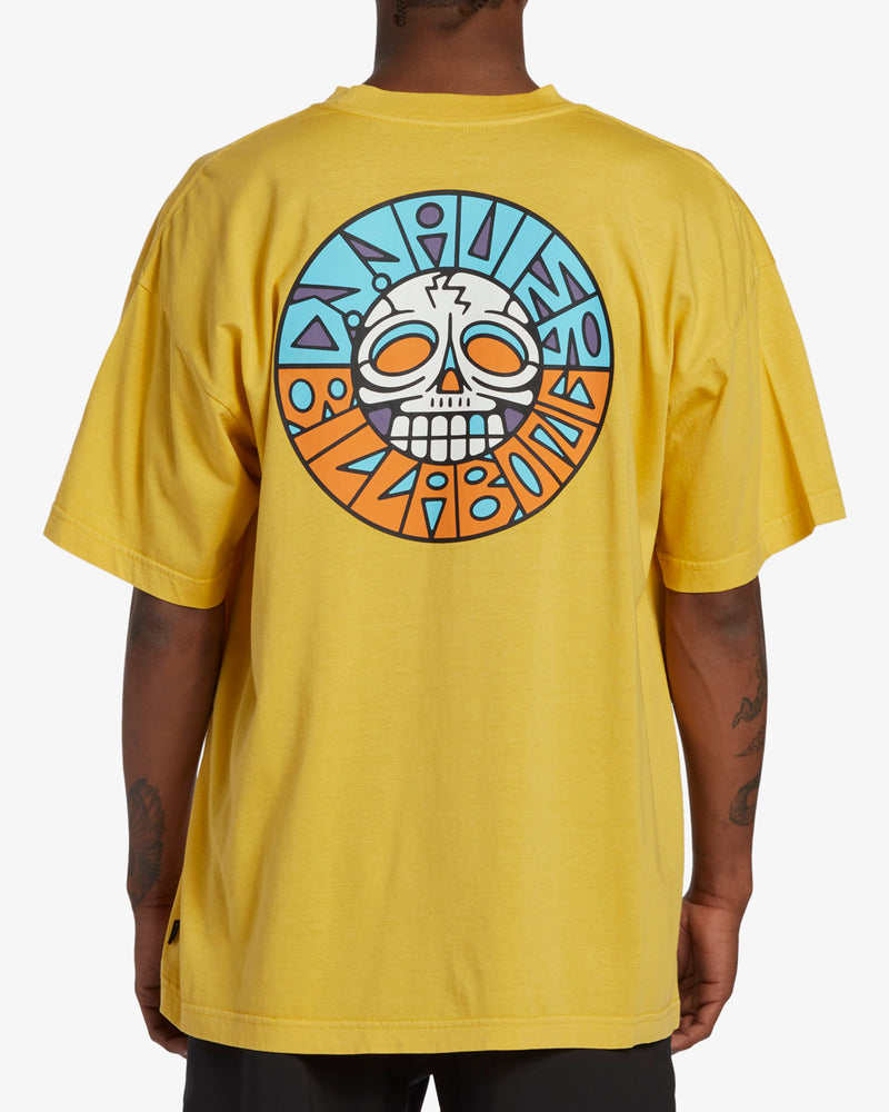 Load image into Gallery viewer, Billabong Men&#39;s DJ Javier Break The Cycle T-Shirt Sunny ABYZT02233-YHL0
