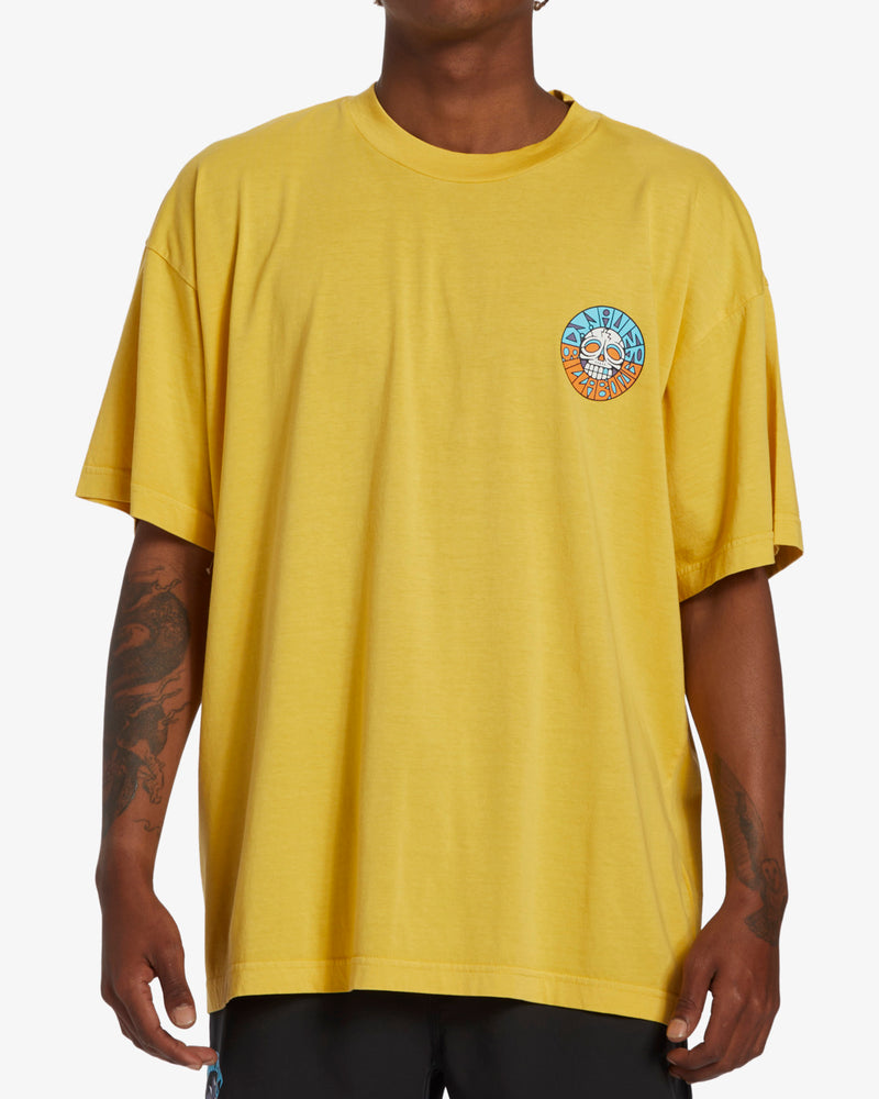 Load image into Gallery viewer, Billabong Men&#39;s DJ Javier Break The Cycle T-Shirt Sunny ABYZT02233-YHL0
