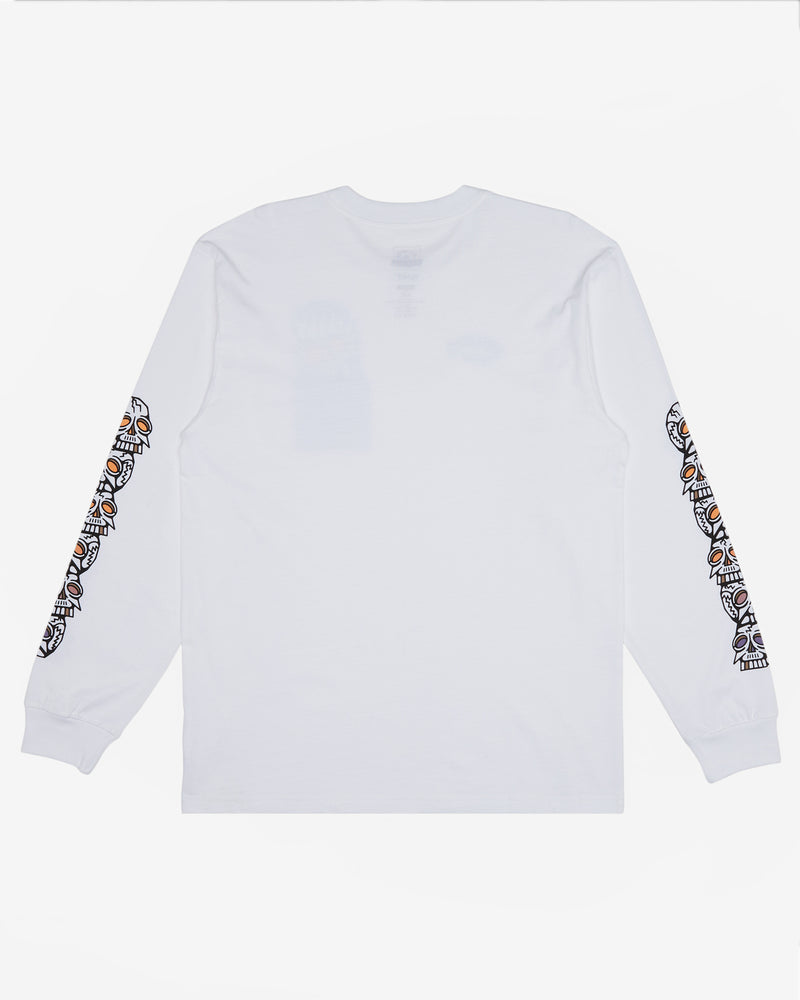 Load image into Gallery viewer, Billabong Men&#39;s DJ Javier Skulls Long Sleeve T-Shirt White ABYZT02238-WHT
