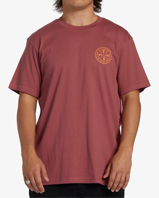 Billabong Men's Swivel T-Shirt Rose Dust ABYZT02268-RDU