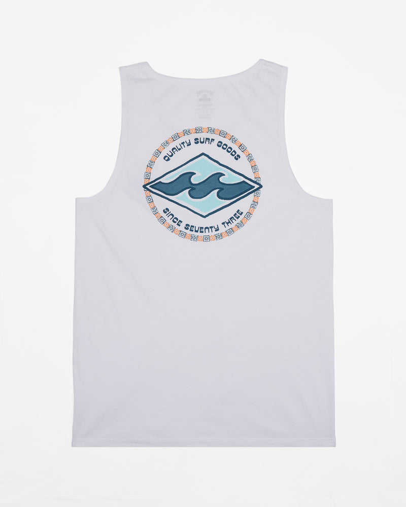 Load image into Gallery viewer, Billabong Men&#39;s Rotor Diamond Graphic Vest Top White ABYZT02296-WHT
