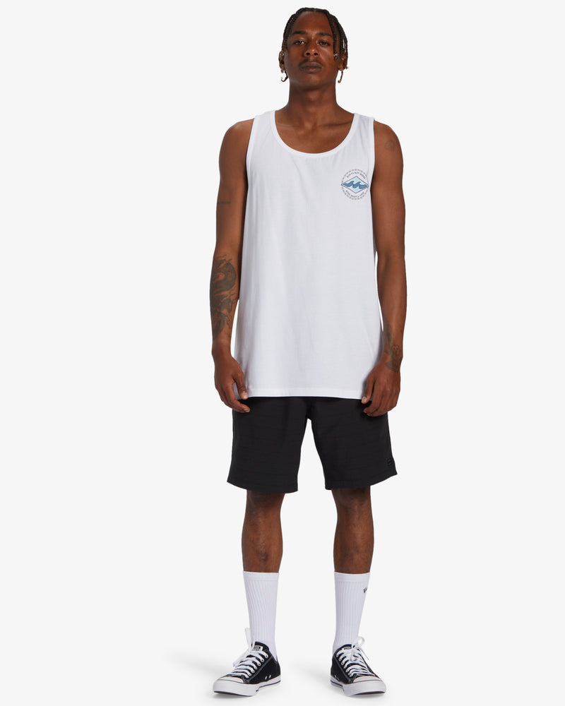 Load image into Gallery viewer, Billabong Men&#39;s Rotor Diamond Graphic Vest Top White ABYZT02296-WHT
