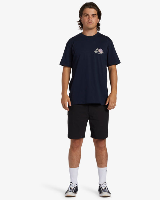 Billabong Men's Sunset T-Shirt Navy ABYZT02305-NVY