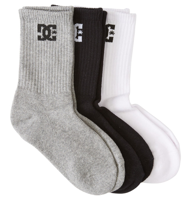 DC Crew Socks (3 Pairs) Assorted ADBAA03007-KVJ8
