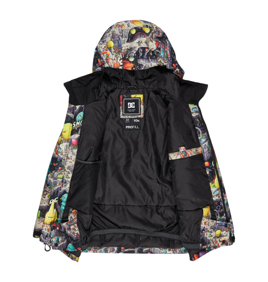 DC Kids' Basis Print Snow Jacket Boys 8-16 Outer World Black ADBTJ03032-KTA4