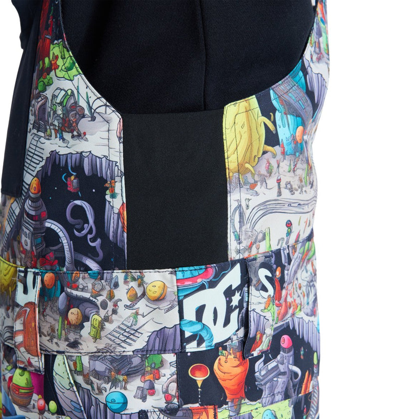 Load image into Gallery viewer, DC Kids' Roadblock Technical Snow Bib (8-12 Years) Outer World Black ADBTP03013-KTA4
