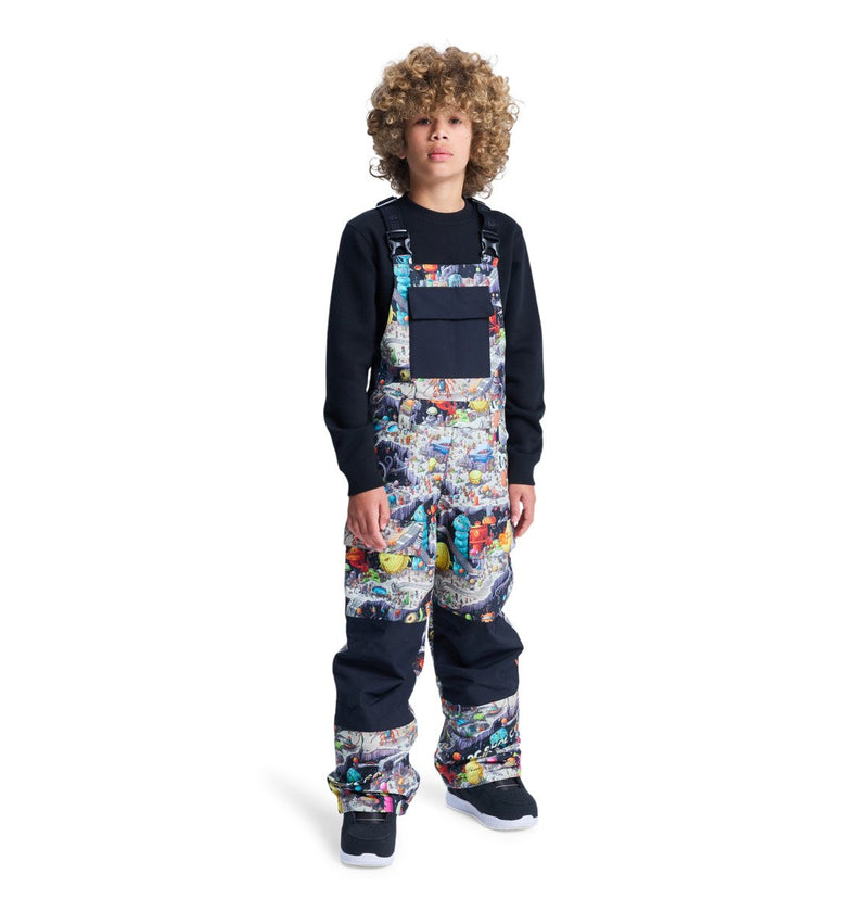 Load image into Gallery viewer, DC Kids' Roadblock Technical Snow Bib (8-12 Years) Outer World Black ADBTP03013-KTA4
