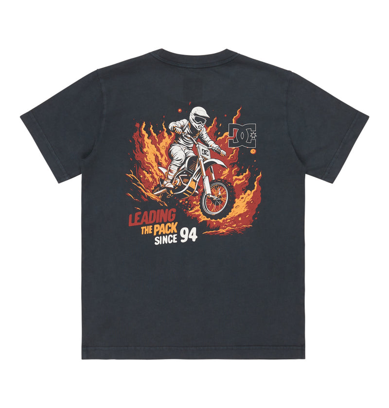 Load image into Gallery viewer, DC Kid&#39;sLeading The Pack Short Sleeves T-Shirt (8-16) Black Acid ADBZT03307-BAC
