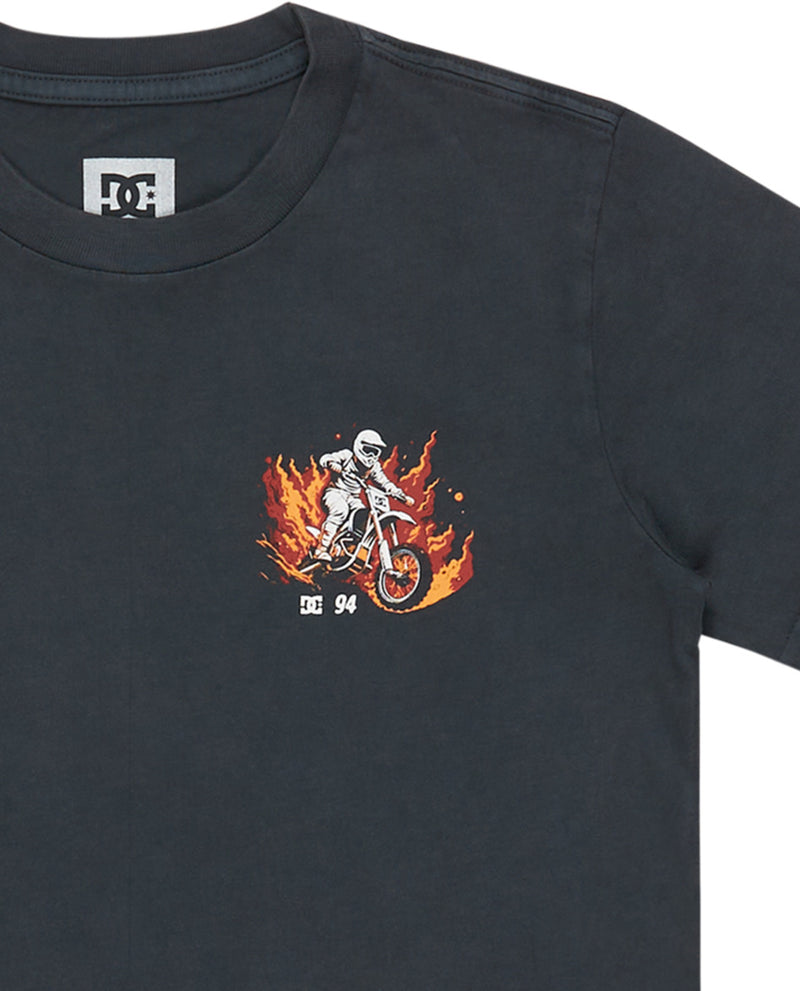 Load image into Gallery viewer, DC Kid&#39;sLeading The Pack Short Sleeves T-Shirt (8-16) Black Acid ADBZT03307-BAC
