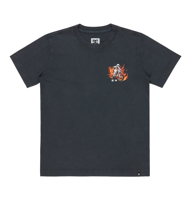 DC Kid'sLeading The Pack Short Sleeves T-Shirt (8-16) Black Acid ADBZT03307-BAC